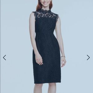 NWT Mock Neck Lace Sheath Dress